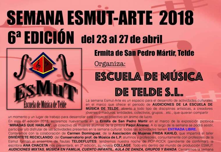 Cartel del programa (Foto TA)